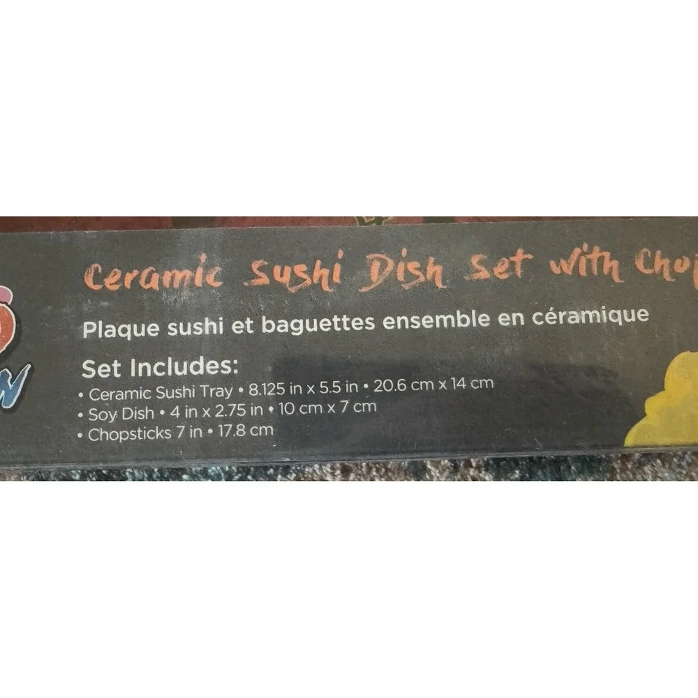 Naruto‎ Shippuden Exclusive Ninja Scroll Sushi Set - New!